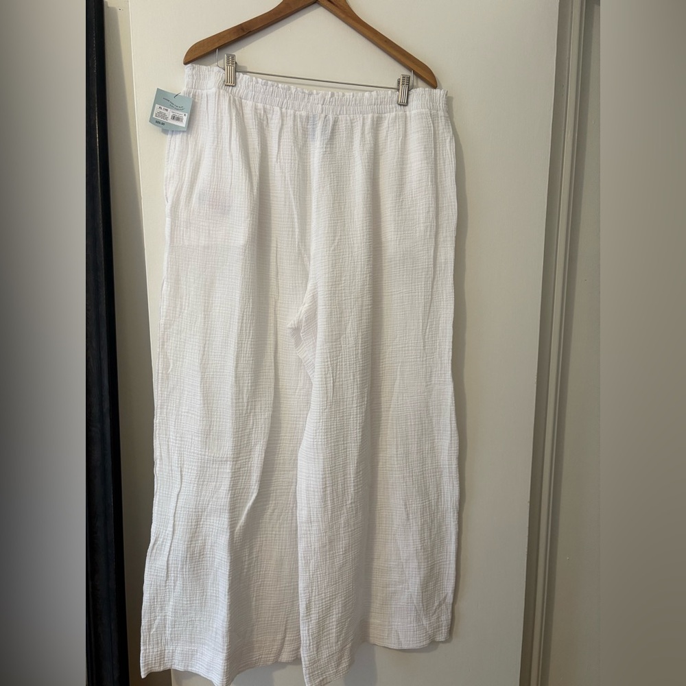 Vacation White Women's Swim Cover Up Pants